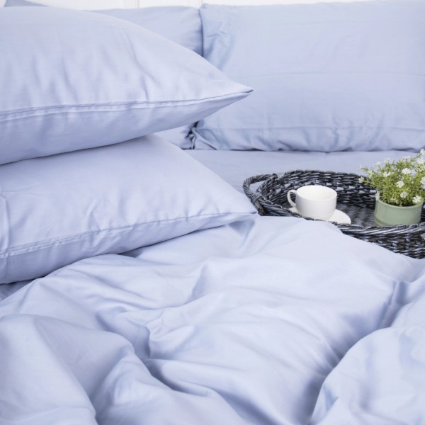 Фото - Комплект постільної білизни MirSon Royal Soft 0843 Grey Blue 220x240 см (2200008069315)